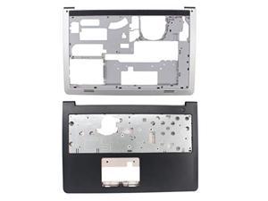 MOTOKU Laptop Palmrest Upper Case Keyboard Bezel and Bottom Case Base Cover Chassis Replacement for Dell Inspiron 155547 5542 5545 5548