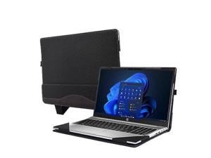 Laptop Case for HP ProBook 450 G8 G9 G10  for HP ProBook 455 G8 G9 G10 156 2023 PU Leather Inside Pocket Cover Dark Grey