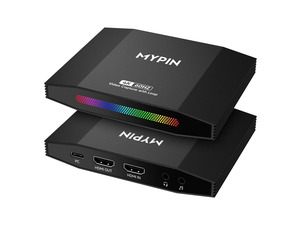 4K 60fps HDMI Video Game Capture and Passthrough Support HDR & VRR,1080P 120fps Capture for Games Console Live Streaming and Video Recording in 4K