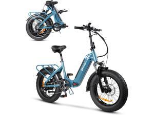 DYU 20 40 Fat Tire Electric Bike for Adults 20 MPH Foldable E Bike 500W 48V 14AH LG Battery Air Saddle Shimano 7Speed Dual Shock Absorber Mountain Ebike Up to 43 Miles UL2849 Certification