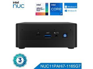 Intel NUC11PAHi7 Mini PC Core i71165G7 Win 10 Pro Mini Computer Intel Iris X Graphics Thunderbolt 3 470 GHz 8 Threads 4 Core