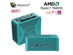Beelink Mini PC SER7 AMD Ryzen 7 7840HS 8C16T Up to 51GHz 32GB DDR5 RAM 1TB NVME SSD AMD Radeon Graphics Windows 11 Pro WiFi 6BT 52