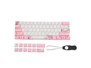 71 Keys Keycap Dye Sublimation OEM Profile Mechanical Keyboard Cherry Blossom Keycap for rk61 series Gans alt61 series