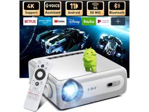 4K Support Android 110 Smart Projector with 5G WiFi Bluetooth XGODY Sail1 Native 1080P 700ANSI Projector Home Theater Outdoor Movie proyector with NetflixGoogle Licensed Streaming APPs Online