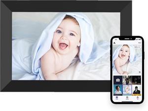 Digital Photo Frame WiFi 101 Inch Smart Digital Picture Frame with 1280x800 IPS Touch Screen AutoRotate and Slideshow Easy Setup to Share Moments Via APP from Anywhere Anytime 101