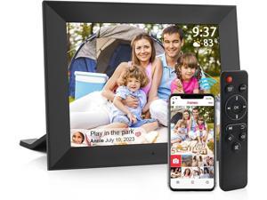 Frameo Digital Picture Frame WiFi  101 Inch 16GB Digital Photo Frame Remote Control  OTG USB Cable 1280800 IPS Touchscreen 1610 Smart Picture Slideshow Share Photos Video Anywhere Load from Phone
