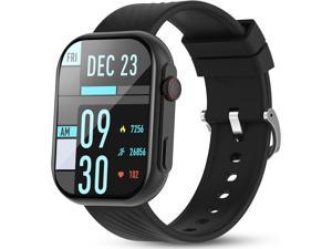 WalkerFit A1 Ultra Smart Watch for Men Women 2inch Big Screen Fitness Watch Heart Rate Monitor Smartwatch for Android Compatible with iPhone Waterproof Da Fit Watch Text and Call Reloj Inteligente