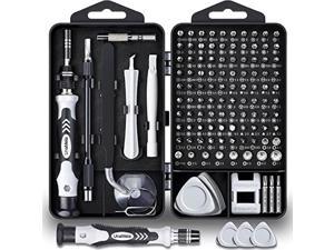Precision Screwdriver Set UnaMela Upgraded 122 in 1 with 101 Bits Repair Tool Kit Magnetic Screwdriver Set with 21 Repair Tools for Electronics Laptop Computer PC iPhone PS4 Game Console