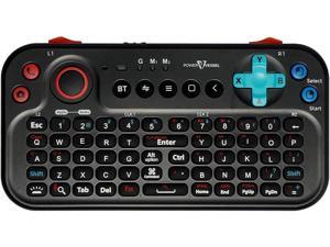 FUNDIAN Bluetooth Pocket Keyboard V2 with Jog Mouse and Audio Black Remote Wireless Controller Compatible with Smartphone Laptop Tablet Nvidia Shield TV Xiaomi TV Stick Mi Box Fire TV