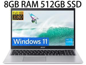 Refurbished Acer Aspire 5 15 Slim Laptop 156 Full HD 1920 x 1080 IPS Display 11th Gen Intel i31115G4 Dual Core Processor Intel UHD Graphics 8GB DDR4 512GB PCIe SSD WiFi 6 Windows 11