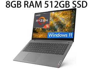 Lenovo IdeaPad 3 15 Business Laptop 156 FHD Display AMD Ryzen 5 5500U 6 Core AMD Radeon 7 Graphics 8GB DDR4 512GB PCIe SSD Backlit Keyboard Fingerprint Dolby USBC Windows 11