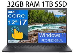 Dell Inspiron 15 3000 3520 Business Laptop 156 FHD Touchscreen Intel 10Core i71255U Processor Intel Iris Xe Graphics 32GB DDR4 1TB PCIe SSD Webcam HDMI WiFi 6 Windows 11 Pro