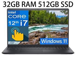 Dell Inspiron 15 3000 3520 Business Laptop 156 FHD Touchscreen Intel 10Core i71255U Processor Intel Iris Xe Graphics 32GB DDR4 512GB PCIe SSD Webcam HDMI WiFi 6 Windows 11