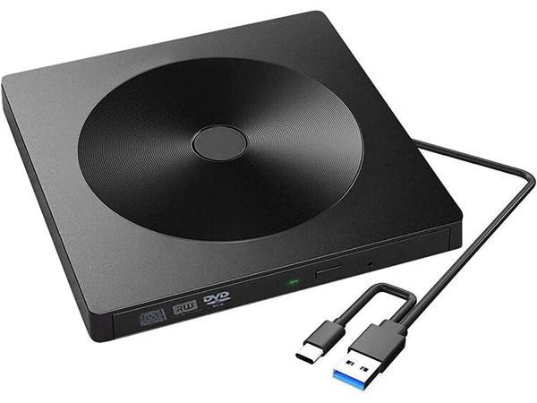 Lector de CD/DVD Externo Tipo A+C, Grabadora CD/DVD-RW/ROM Portátil con USB  3.0 Unidad De DVD Portable Ultra Slim para PC Laptop MacBook XPS Windows  Linux Mac OS Vista : : Electrónicos