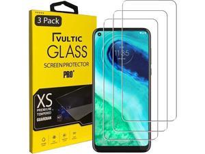 Vultic 3 Pack Screen Protector for Motorola Moto G Fast 2020 Case Friendly Tempered Glass Film Cover