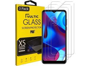 Vultic 3 Pack Screen Protector for Motorola Moto G Pure 2021  G Play 2021 Case Friendly Tempered Glass Film Cover