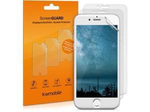 kwmobile Set of 3 Screen Protectors Compatible with Apple iPhone 6  6S  78  Matte AntiGlare Display Films with Curved Edges Smaller Than Actual Display