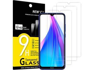 NEWC Pack of 3 Glass Screen Protector for Xiaomi Redmi Note 8T Tempered Glass AntiScratch AntiFingerprints BubbleFree 9H Hardness 033mm Ultra Transparent Ultra Resistant