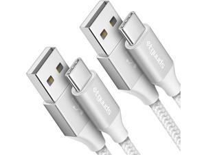 etguuds White USB C Cable 3ft 2Pack USB to USB C Cable 3A Fast Charging Type C Cable Braided Data Cord for Samsung Galaxy S23 S22 S21 S20 S10 A23 Note 10 20 Tab A8 A7 S6 S7 Google Pixel LG Moto