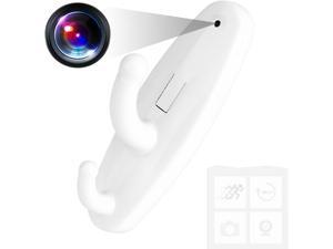 Hidden Camera Hook HD 1080P Clothes Hook Spy Camera Video Recording with Motion Detector Mini Spy Camera Nanny Cam for HomeOffice Security No WiFi Function