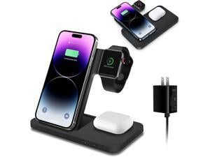 Wireless Charging Station 3 in 1 Wireless Charger Stand Fast Wireless Charging Dock for iPhone 1414 Plus131211ProMaxXXSXR8 for Apple Watch Ultra8765432SE for Airpods 32Pro