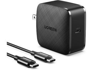UGREEN 65W USB C Fast Charger GaN Wall Charger with 6FT 100W USB C Cable 45W 20W Compatible with MacBook Pro Air XPS 13 iPad ProMini 6 Galaxy S22 Ultra S21 Pixel iPhone 14 13 12 Pro and More