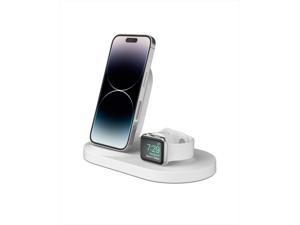 Belkin Boost Up Wireless Charging Dock for iPhone  Apple Watch  USBA Port Wireless Charger for iPhone  White