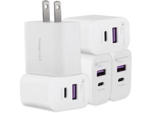 20W USB C Fast Charger Xmogo LLC PD Power Delivery  Quick Charger Wall Power Adapter Plug for iPhone 13 12 11 Pro Max XS XR X iPad Pro Samsung Galaxy Z S Note Google Pixel  5 Pack