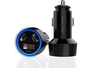USB C Car Charger Fast Charging  LEXAA TECH 58W USB Car Charger Adapter Dual Port PDQC 30 Compatible with iPhone 14 13 12 Pro Max X XR XS 8 Samsung Galaxy Note 2010 S232221 Google Pixel