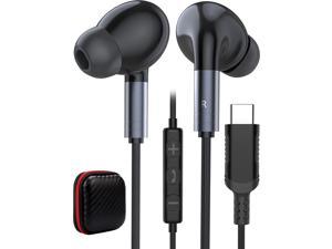 USB C Headphones for Samsung Galaxy S22 S23 Ultra A53 A54 S21 FE Note 20 Wired Earphones with Mic HiFi Stereo USB C Earbuds for Google Pixel 7 6a 6 Pro OnePlus 10 9 Pro 8T for iPad Mini 6 for MacBook