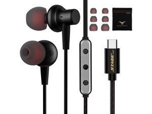 USB C Headphones USB Type C Earphones Wired Earbuds Magnetic HiFi Stereo inEar Headset with Microphone and Volume Control for iPad Pro Samsung S22 S21 S23 Ultra S20 FE A53 Pixel 7 6 5 OnePlus 9 8T