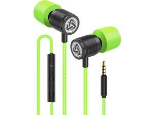LUDOS Ultra Wired Earbuds inEar Headphones Earphones with Microphone and Volume Control Memory Foam Reinforced Cable Noise Isolating Bass Compatible with iPhone iPad Samsung Computer Laptop