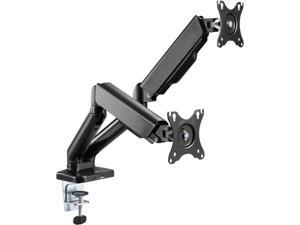 Stellar Mounts Dual Spring LCD Monitor Arms with USB and Multimedia Ports