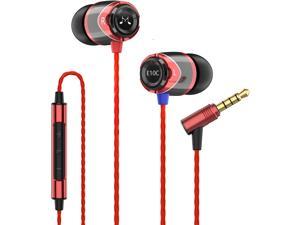 SoundMAGIC E10C Noise Isolating inEar Headphones with Microphone and Remote for All Smartphones Apple Android Windows Samsung HTC etc Red