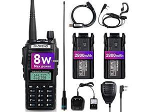 BAOFENG UV-5R+ Plus Two Way Radio, Long Range for Adults Rechargeable with  Earpiece, Walkie Talkie for Outdoors, 144-148 420-450MHz, Qualette Series