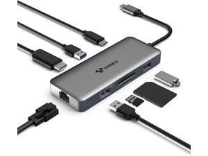 USB C Docking Station, 16 in 1 USB C Hub Multiport Adapter with Dual 4K  HDMI/DisplayPort/7 USB Ports/100W PD/Audio/SD/TF/Ethernet, Triple Display  Laptop Docking Station for MacBook & Windows Laptops. 