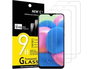 NEWC Pack of 3Glass Screen Protector for Samsung Galaxy A30s A40s Redmi 8A 033mm Ultra Transparent Ultra Resistant Tempered Glass