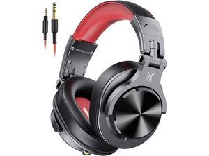 OneOdio A71 Wired Over Ear Headphones Studio Headphones with SharePort Professional Monitor Recording  Mixing Foldable Headphones with Stereo Sound for Electric Drum Keyboard Guitar Amp Red