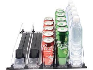Xicennego 2-Tier Large Stackable Soda Can Organizer for Refrigerator - For  Tall Cans of 500ml/17oz - Fridge Can Organizer Dispenser, Beverage Can  Holder for Refrigerator, Pantry, Cupboard 