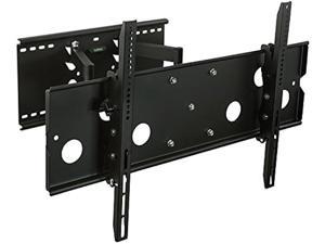 MountIt HeavyDuty TV Wall Mount Bracket with Full Motion Articulating Dual Arms Swivel Corner Bracket for 42 to 70 inch Screen LCD OLED Plasma 4K Flat Panels 220 Lbs Capacity