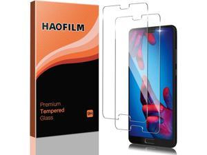 HAOFILM 2 Pack Tempered Glass Screen Protector Compatible for Huawei P20 58Not for P20 Pro  P20 Lite EasyInstall Bubble FreeTouch Sensitive