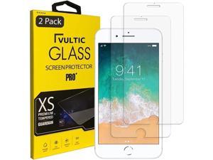 Vultic 2 Pack Screen Protector for iPhone 8 Plus  7 Plus  6S Plus  6 Plus 55 inch Case Friendly Tempered Glass Film Cover