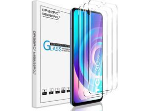 3 Pack Orzero Tempered Glass Screen Protector Compatible for TCL 30 5G High Definition 25D Arc Edges 9H AntiScratch BubbleFree Lifetime Replacement