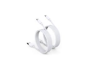 66Ft3Pack 2Meter TPE USB TypeC 5A Cable Fast Charging for Samsung LG Sony OnePlus Xiaomi Huawei and Other Android Phone USB C Charger White