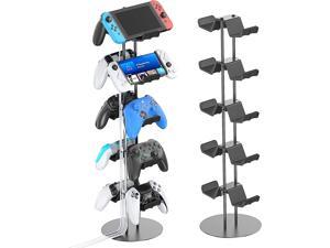 Kytok Controller Stand 5 Tiers with Cable Organizer for Desk Universal Controller Display Stand Compatible with Xbox PS5 PS4 Nintendo Switch Headset Holder  Desk Mounts for 10 Packs Controller