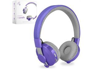 LilGadgets Untangled Pro Wireless Kids Headphones OnEar Bluetooth Toddler Headset with Builtin Microphone Design No More Tangled Wires Perfect for Children in School Purple
