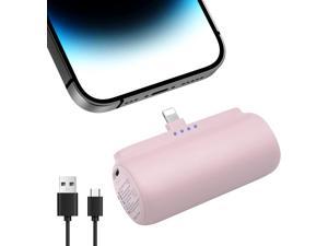 OHZHAO Small Portable Charger Power Bank 5500mAh UltraCompact Fast Charging Battery Pack Charger Compatible with iPhone 1414 Pro Max1313 Pro Max1212 Pro Max11XRX876 Pink
