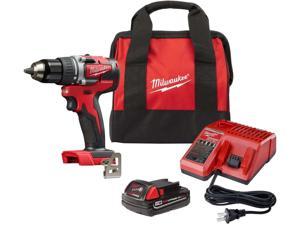 MIlwaukee M18 18V LithiumIon 12 Inch Cordless Drill Driver Compact Kit