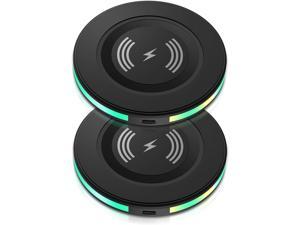 2Pack 15w Phone Wireless Charging Pad for Google Pixel 7 pro 7a 7 6 pro 6 5 QI Wireless Charger Station Cargador Inalambrico for Android Samsung Galaxy S23  S22 Ultra Apple iPhone 14 pro max 13 12