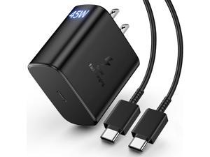 45W Samsung Charger for Samsung Fold 5 4 3 Flip 5 4 S23 Ultra S22 Note 20 S21 Type C Super Fast Charging w 33FT Cable USB C Android PD Charger for Galaxy Tab S9 S9 S7 S8 Google Pixel iPad Air Pro